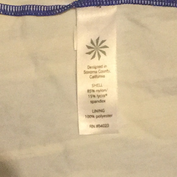 Athlete Blue Print Tankini size XXS - Picture 5 of 5